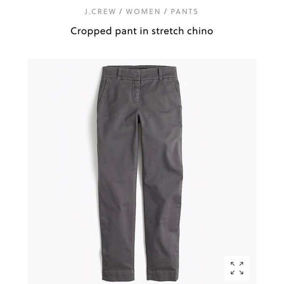 J.Crew Cropped Pant Stretch Chino Khaki Classic - Picture 3 of 3